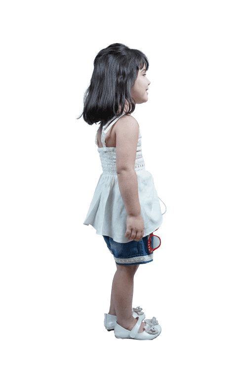 Twisha Girls Embroidered Designer Top & Denim Shorts - Off White & Blue