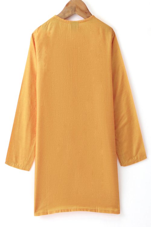 Twisha Boys Solid Kurta & Pyjama With Jacket - Yellow
