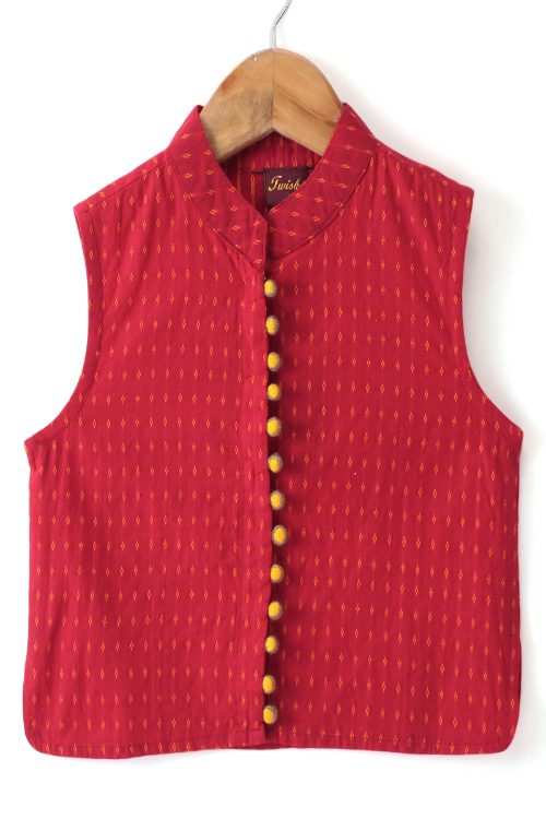 Twisha Boys Solid Kurta & Pyjama With Jacket - Yellow