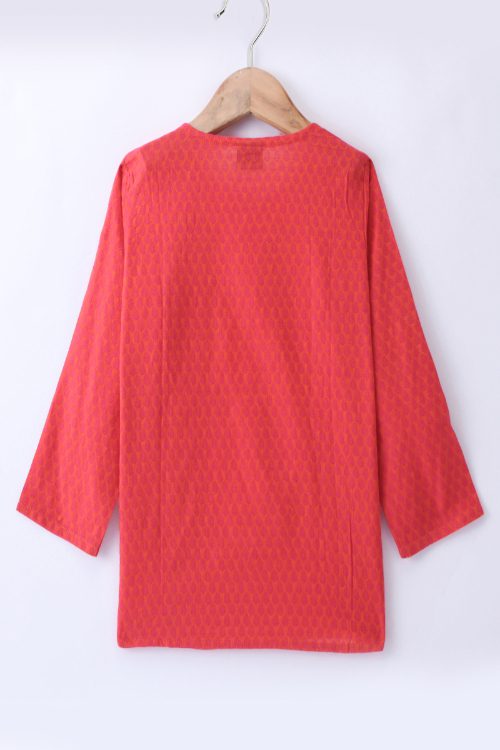 Twisha Boys Solid Kurta & Pyjama - Red