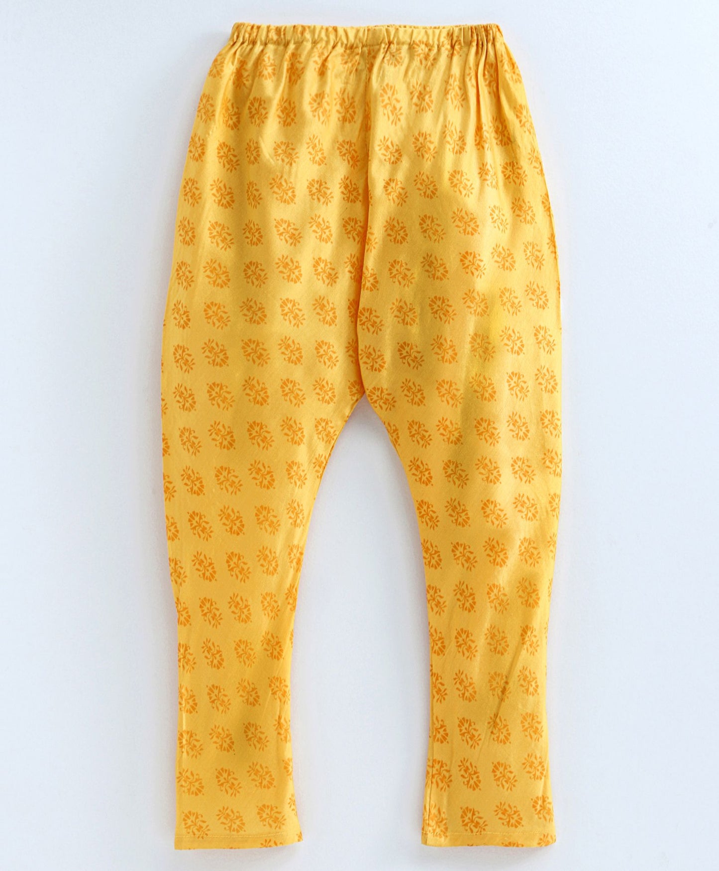 Twisha Boys Printed Kurta & Pyjama With Printed Jacket- Yellow