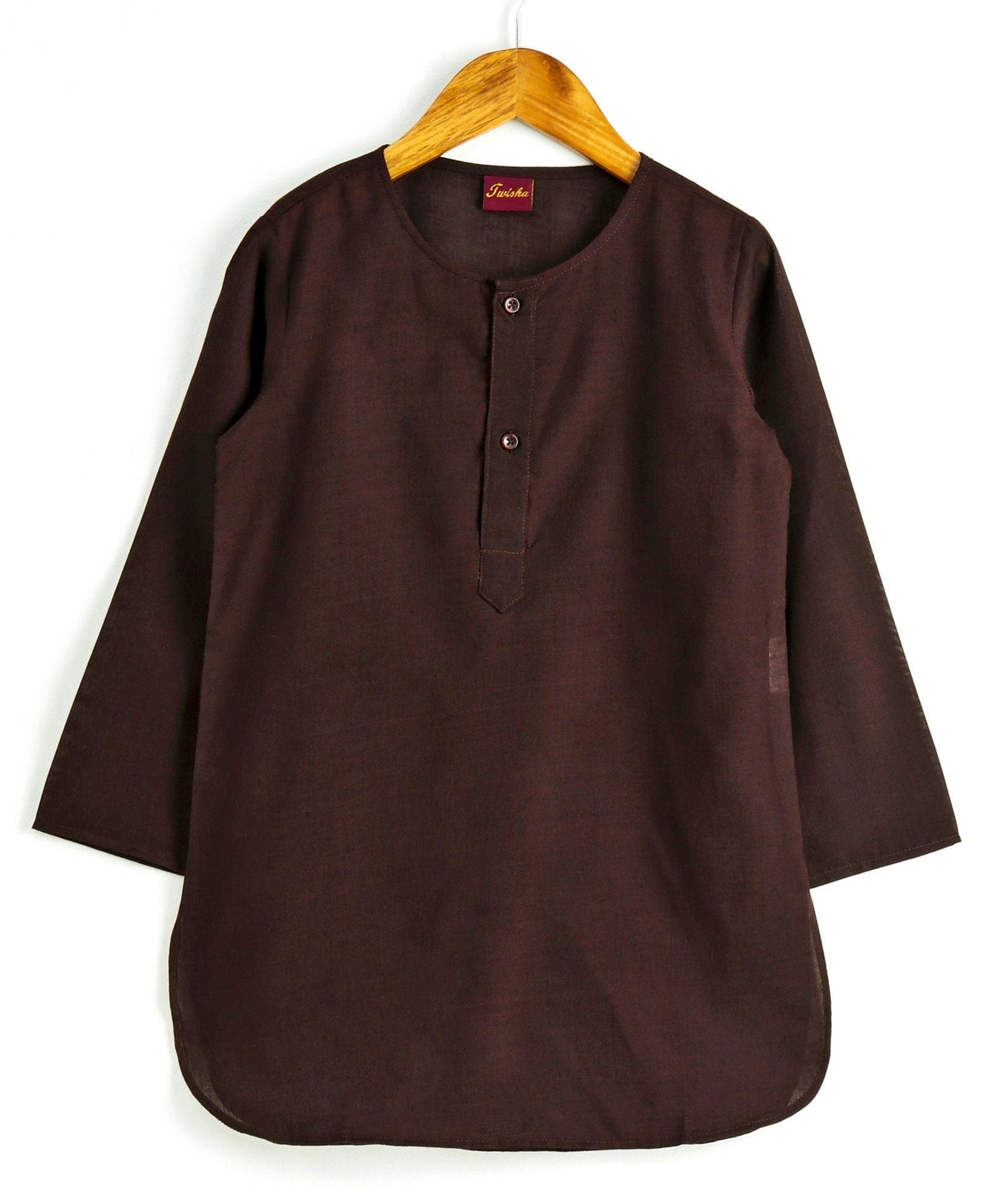 Twisha Boys Solid Kurta & Pyjama With Nehru Jacket- Black