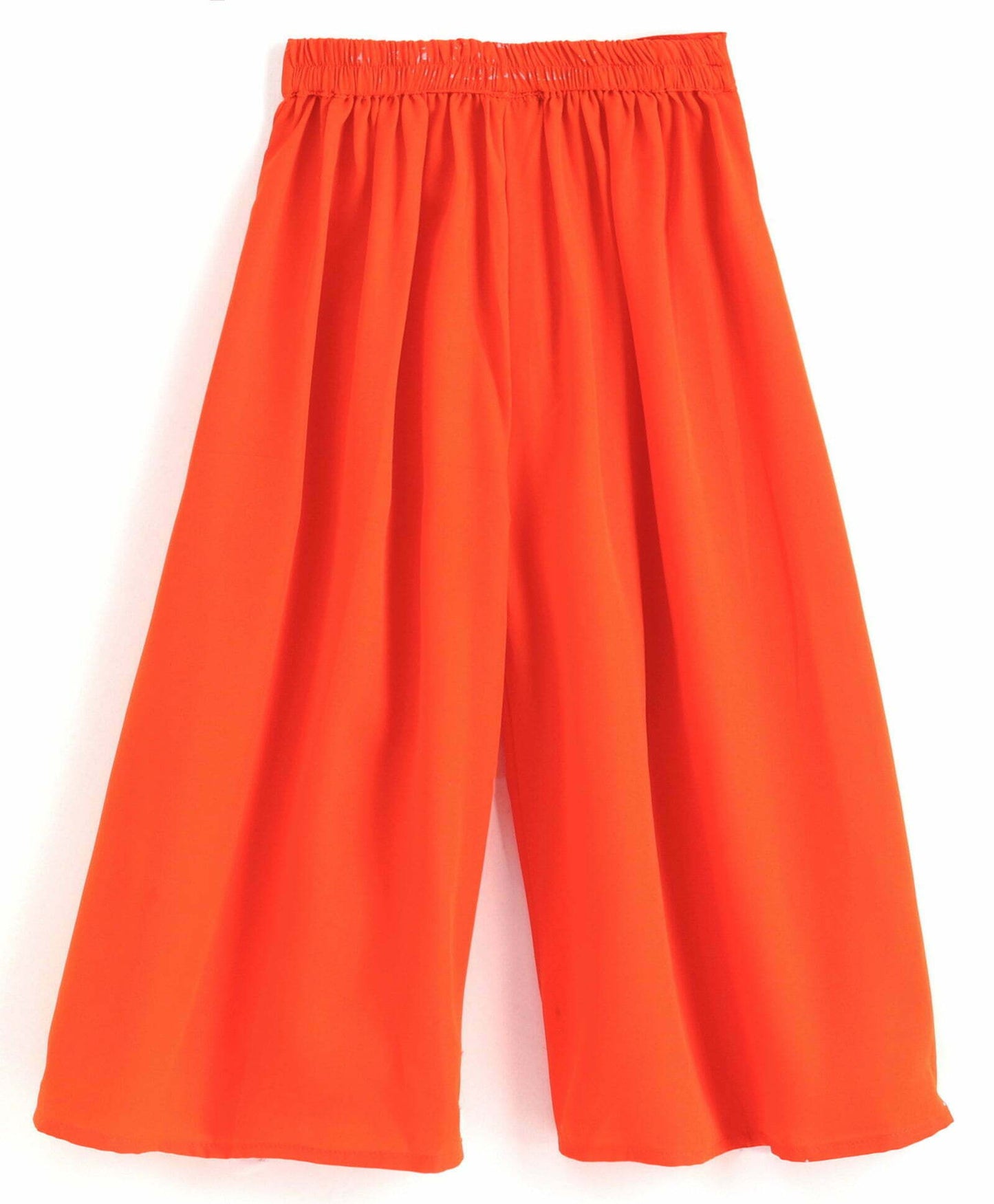 Sleeveles Kurta With Side Knot With Palazzo - Green & Orange