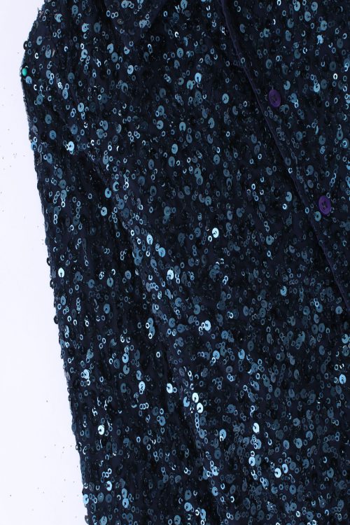 Twisha Boys Long Sleeves Sequin Shirt - Navy Blue