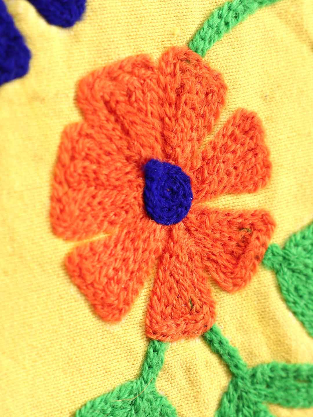 Floral Embroidered Long Kurta With palazzo - Yellow