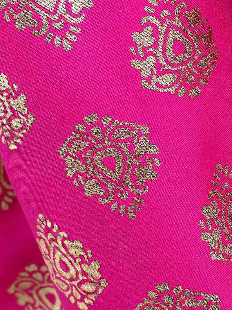 Triangle Top With Dhoti - Black & Pink