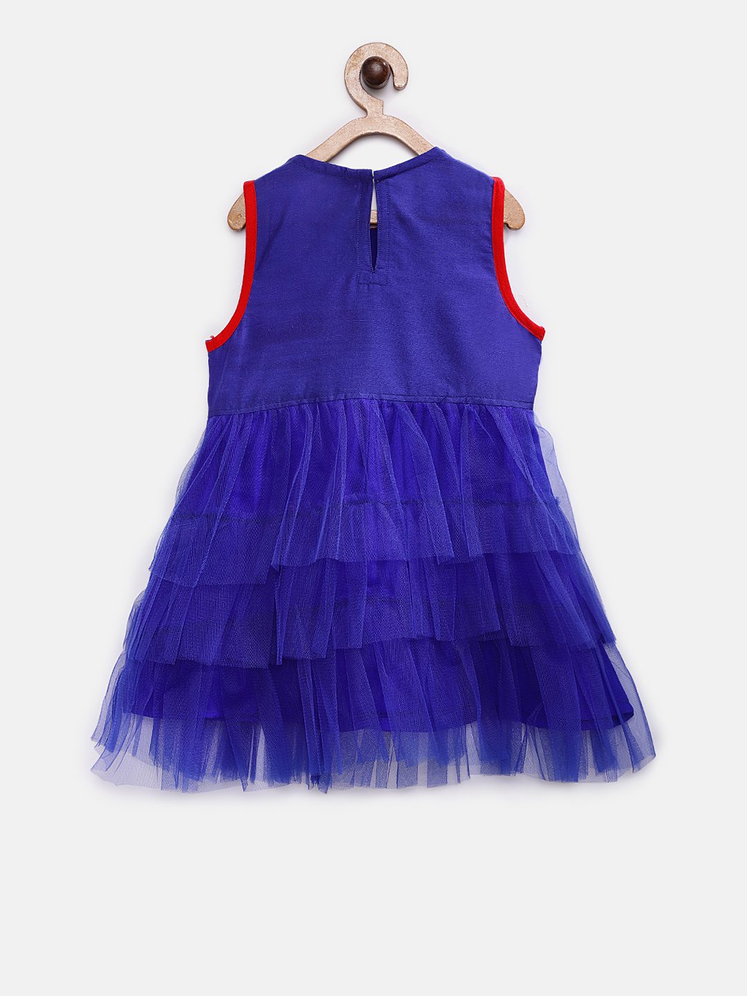 Twisha Girls Blue Embellished A-Line Dress - Blue