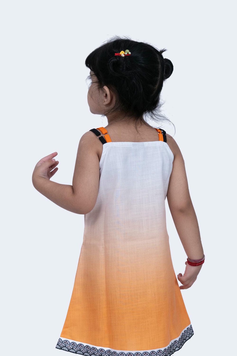 Twisha Girls Dress -Orange