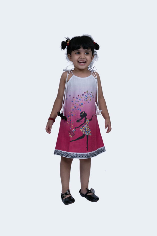 Twisha Girls Dress -Pink
