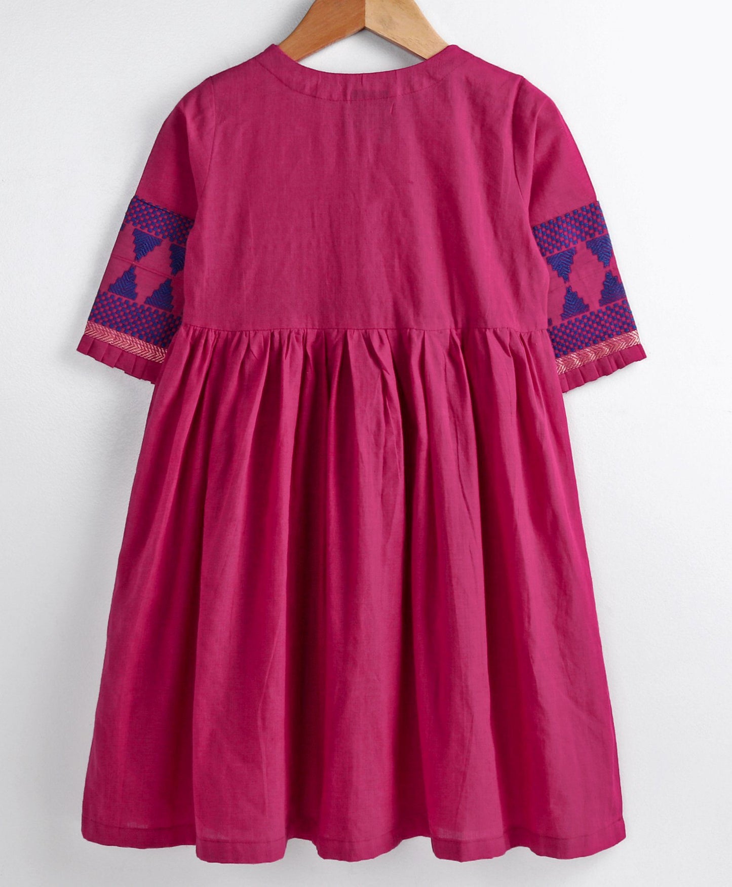 Twisha Girls Solid Fit & Flare Dress - Pink