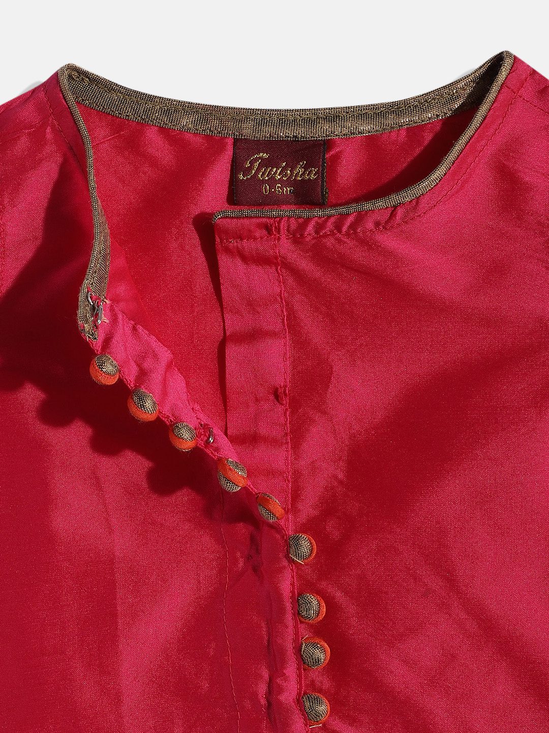 Twisha Polyester Girls Top With Ghagra-Green