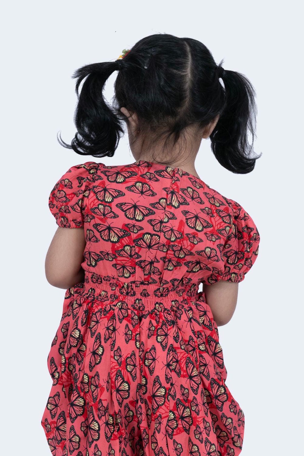 Twisha Girls Jumsuit- Coral
