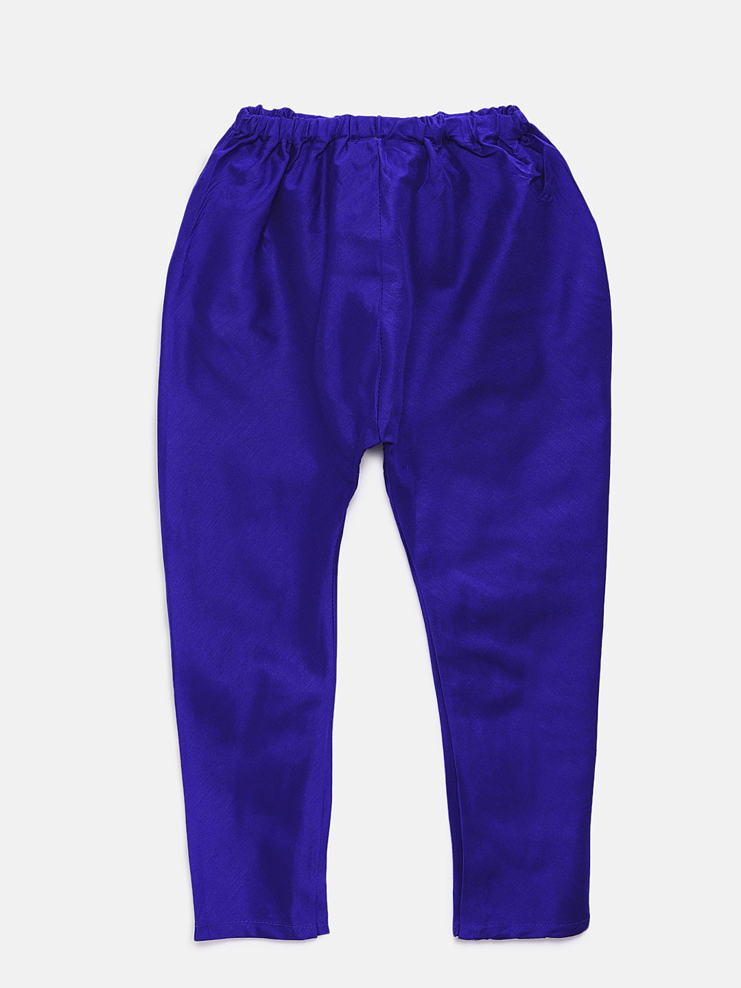 Twisha Boys Solid Kurta & Pyjama With Printed Jacket- Blue