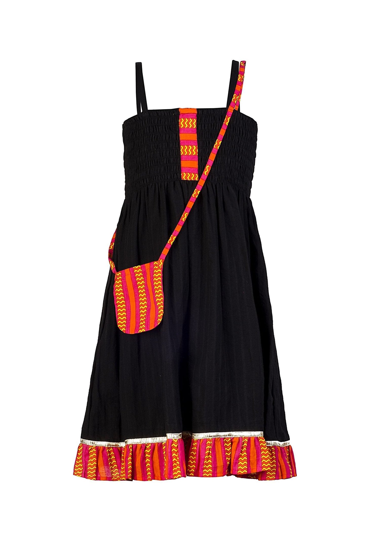 Twisha Girls Stylish Dress- Black