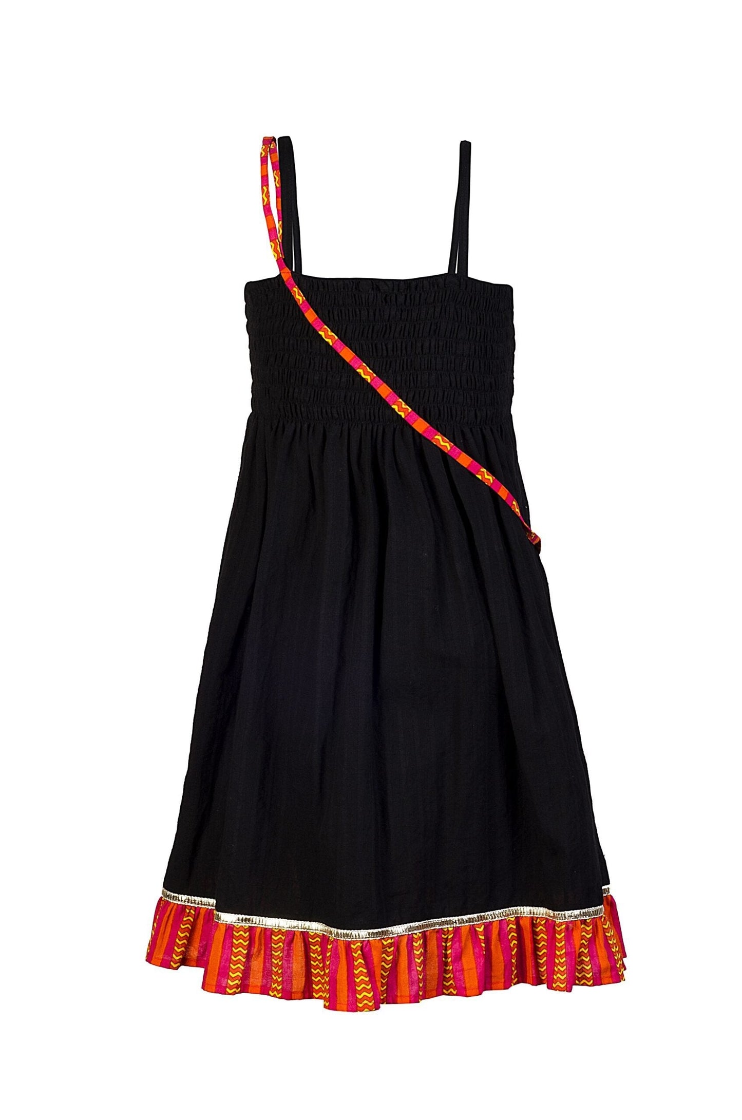 Twisha Girls Stylish Dress- Black