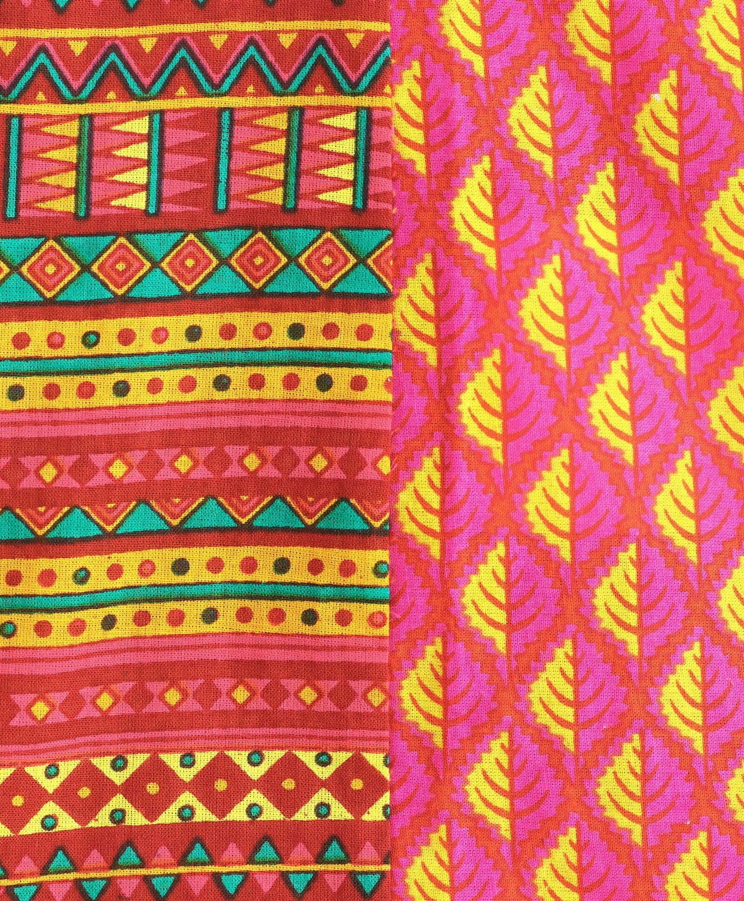 Girls Half And Half Top With Dhoti Set - Pink & Green